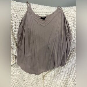 Torrid- size 3- tan spaghetti strap shirt